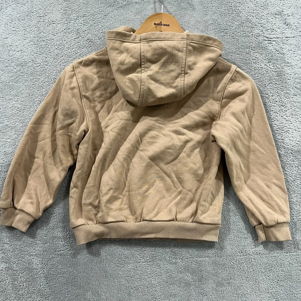 Nike Sportswear Club Hoodie Kids 6M (5-6 Years) Brown Fleece Lined Warm Winter